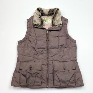 Women’s Eddie Bauer Yukon 550 Goose Down Puffer Vest Jacket Size Large